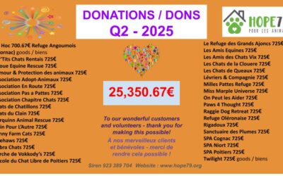 DONATIONS MADE TO ASSOCIATIONS Q2 2025