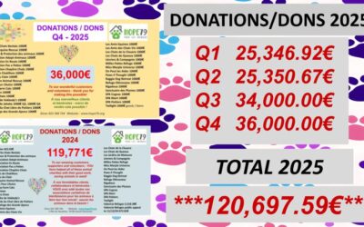 TOTAL DONATIONS ISSUED TO ASSOCIATIONS 2025